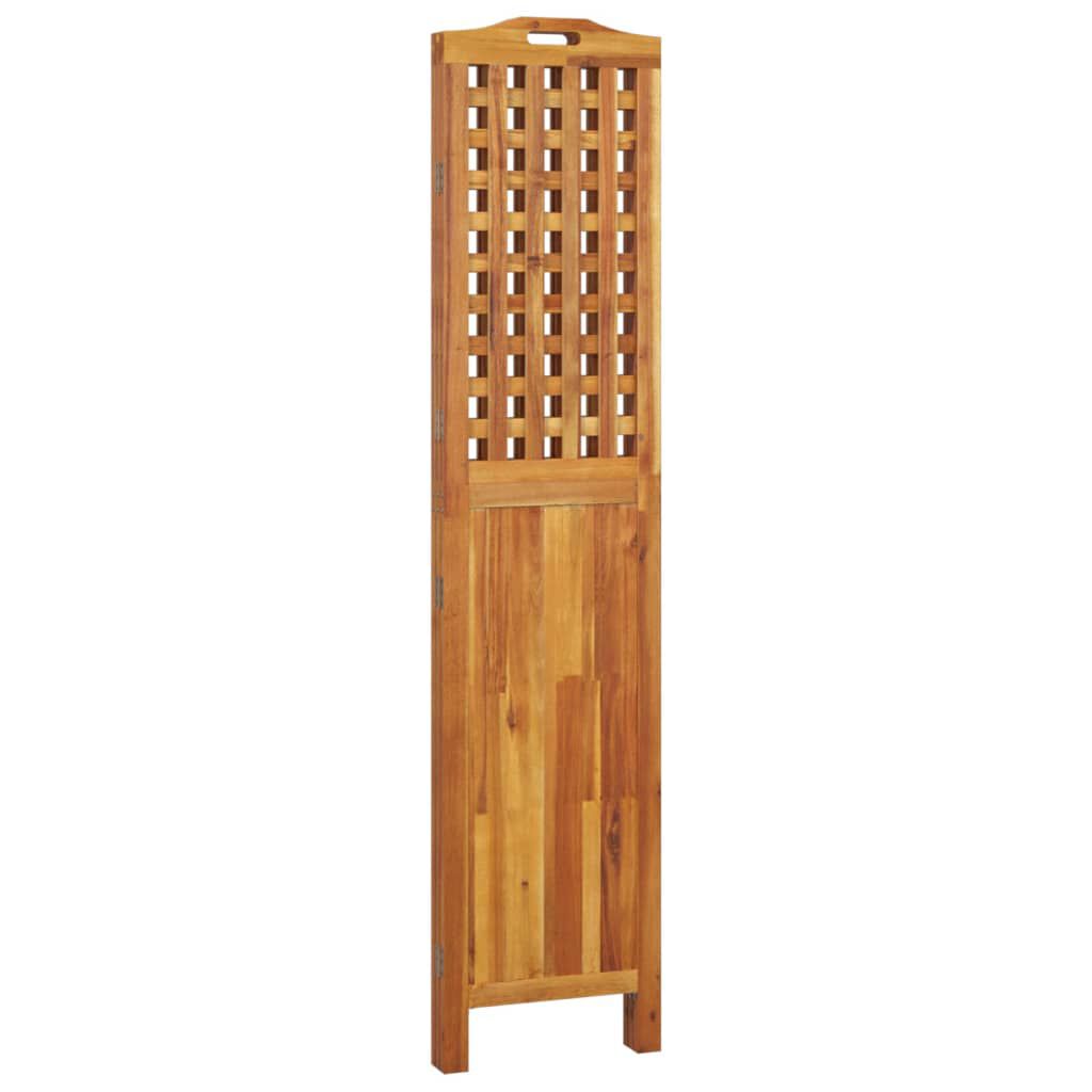 vidaXL Διαχωριστικό Χώρου με 3 Πάνελ 121,5x2x180εκ. Μασίφ Ξύλο Ακακίας