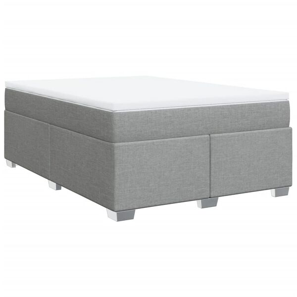 vidaXL &Kappa;&rho;&epsilon;&beta;ά&tau;&iota; Boxspring &mu;&epsilon; &Sigma;&tau;&rho;ώ&mu;&alpha; &Alpha;&nu;&omicron;&iota;&chi;&tau;ό &Gamma;&kappa;&rho;&iota; 140x190 &epsilon;&kappa;. &Upsilon;&phi;&alpha;&sigma;&mu;ά&tau;&iota;&nu;&omicron;