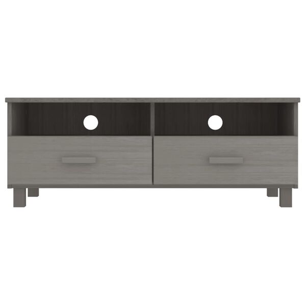 vidaXL Έπιπλο Τηλεόρασης HAMAR Αν. Γκρι 106x40x40εκ. Μασίφ Ξύλο Πεύκου