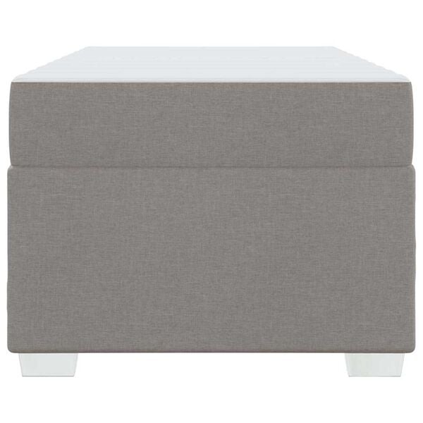 vidaXL Σκελετός Κρεβατιού Taupe 90 x 190 cm ύφασμα