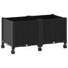 vidaXL &Kappa;ή&pi;&omicron;&sigmaf; &Gamma;&lambda;&alpha;&sigma;&tau;&rho;ά&kappa;&iota; &mu;&epsilon; &Rho;&omicron;&delta;ά&kappa;&iota;&alpha; &Mu;&alpha;ύ&rho;&omicron; 80 x 40 x 44 &epsilon;&kappa; PP