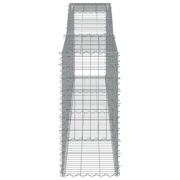 vidaXL Συρματοκιβώτια Τοξωτά 2 τεμ. 400x50x100/120 εκ. Γαλβαν. Ατσάλι
