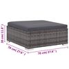 vidaXL Σαλόνι Κήπου 8 Τεμαχίων Γκρι από Συνθετικό Ρατάν με Μαξιλάρια
