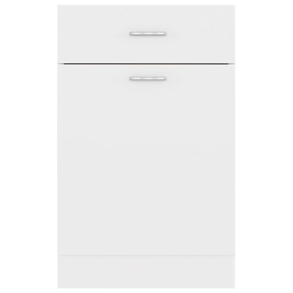 vidaXL Ντουλάπι με Συρτάρι Lyon Λευκό 50x46x81,5 εκ. Επεξ. Ξύλο