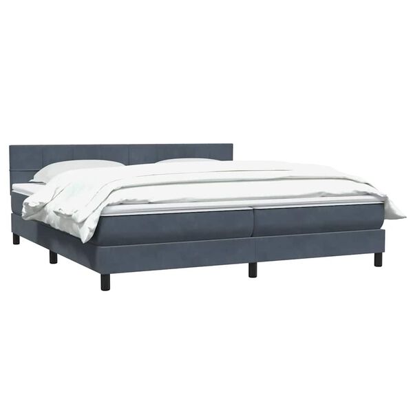 vidaXL &Kappa;&rho;&epsilon;&beta;ά&tau;&iota; Boxspring &mu;&epsilon; &Sigma;&tau;&rho;ώ&mu;&alpha; &Sigma;&kappa;&omicron;ύ&rho;&omicron; &Gamma;&kappa;&rho;&iota; 180x210 &epsilon;&kappa;. &Beta;&epsilon;&lambda;&omicron;ύ&delta;&iota;&nu;&omicron;
