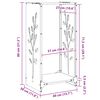 Ράφι για καυσόξυλα vidaXL 40x30x80 cm Ατσάλι σκληρυθέν στον αέρα