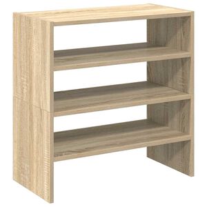 vidaXL Ράφια παπουτσιών 2 τμχ στοιβαζόμενα Sonoma Oak 60x30x30,5 cm