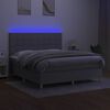 vidaXL &Kappa;&rho;&epsilon;&beta;ά&tau;&iota; Boxspring &mu;&epsilon; &Sigma;&tau;&rho;ώ&mu;&alpha; & LED &Alpha;&nu;.&Gamma;&kappa;&rho;&iota; 180x200&epsilon;&kappa;. &Upsilon;&phi;&alpha;&sigma;&mu;ά&tau;&iota;&nu;&omicron;