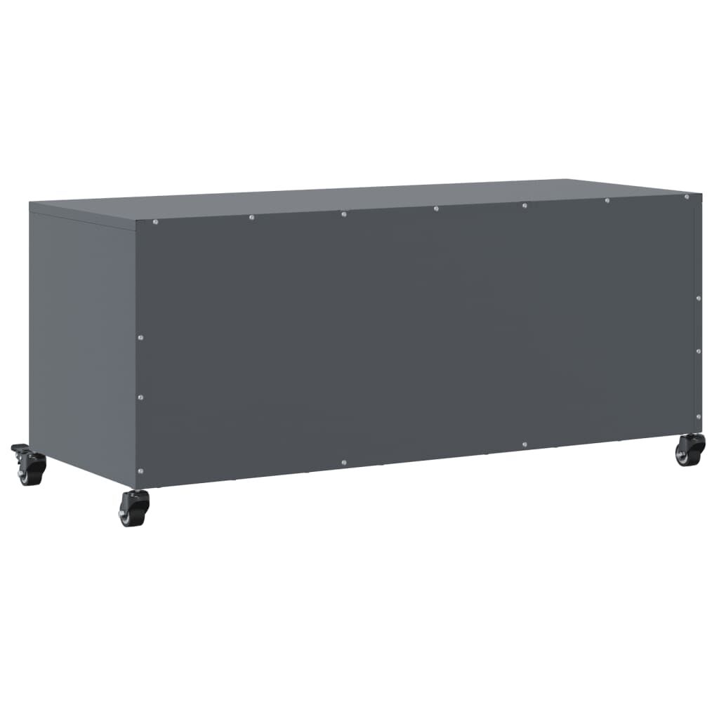 vidaXL Έπιπλο Τηλεόρασης Ανθρακί 100,5x39x43,5εκ. Ατσάλι
