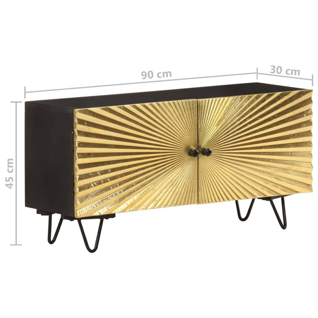 vidaXL Έπιπλο Τηλεόρασης 90 x 30 x 45 εκ. από Μασίφ Ξύλο Μάνγκο