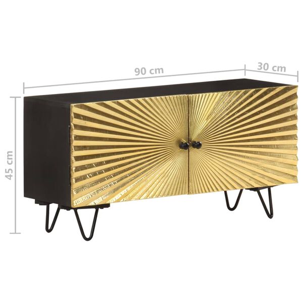vidaXL Έπιπλο Τηλεόρασης 90 x 30 x 45 εκ. από Μασίφ Ξύλο Μάνγκο