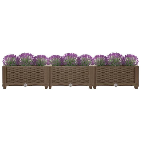 vidaXL Ζαρντινιέρα 120 x 40 x 23 εκ. από Πολυπροπυλένιο