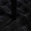 vidaXL Ψεύτικη κουβέρτα από κουνέλι 4 pcs Μαύρο 150 x 220 cm