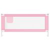 vidaXL Μπάρα Κρεβατιού Προστατευτική Ροζ 200 x 25 εκ. Υφασμάτινη