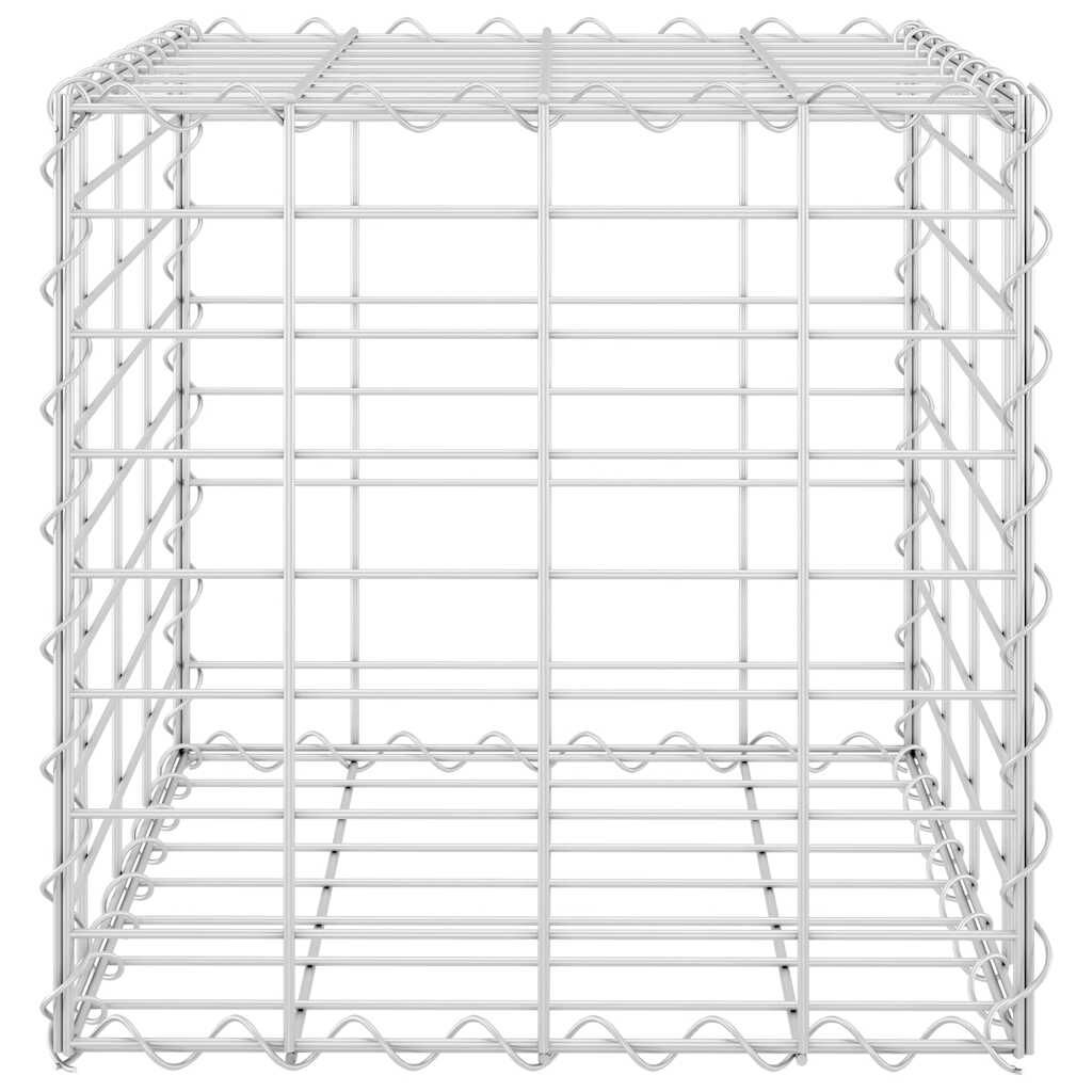vidaXL Συρματοκιβώτιο Κύβος 40 x 40 x 40 εκ. από Ατσάλινο Σύρμα