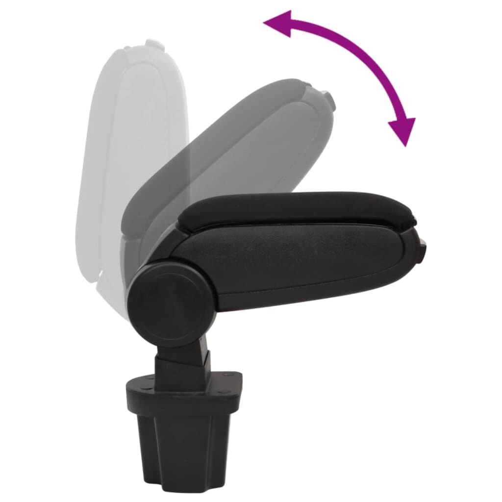 vidaXL Τεμπέλης Αυτοκινήτου Μαύρος 13,5x32,5x(31-46,5) εκ. από ABS