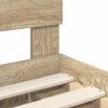 vidaXL Σκελετός Κρεβατιού με κεφαλάρι Δρύς Sonoma 135 x 190 cm