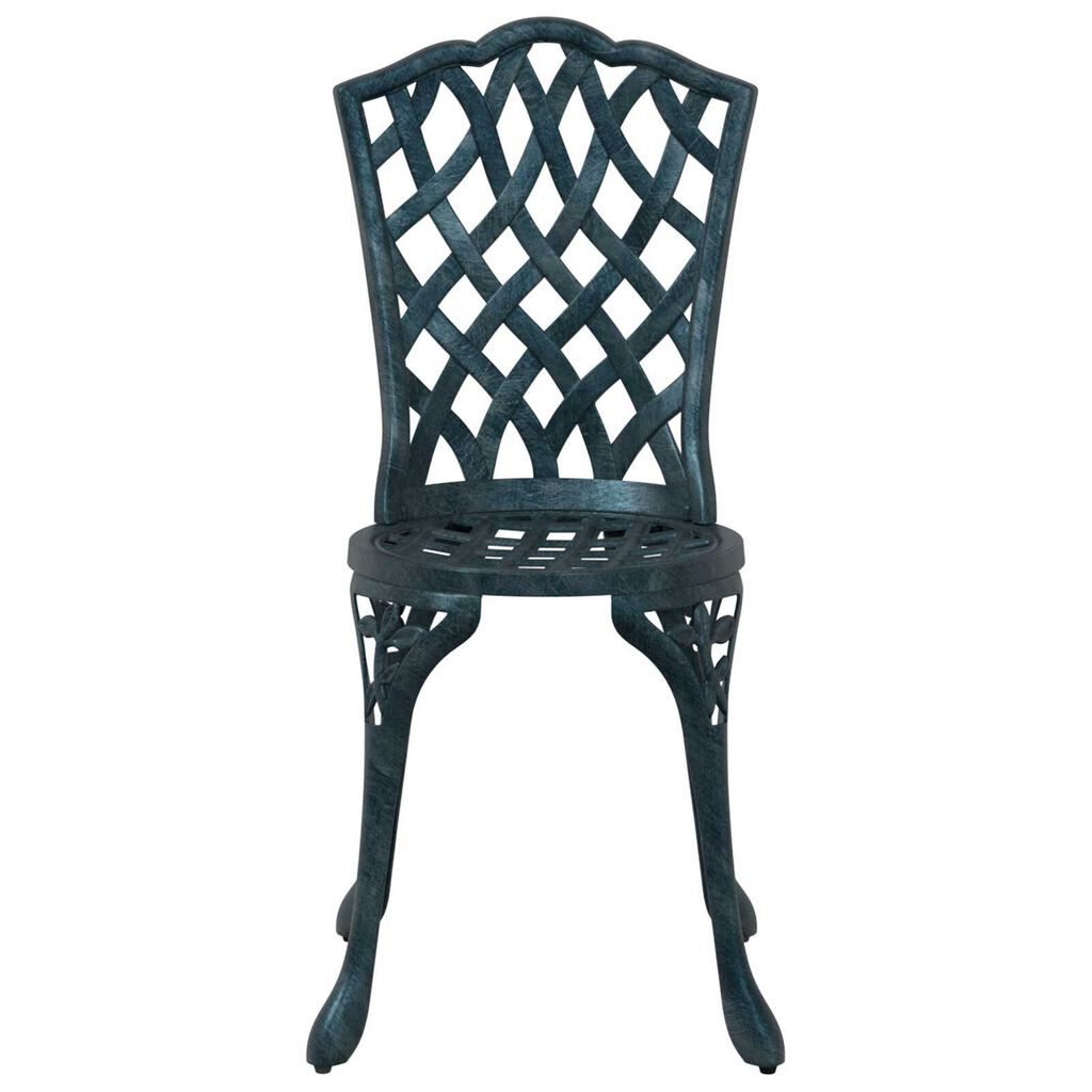 vidaXL Καρέκλα Κήπου 2 pcs Πράσινο 55 x 56.5 x 91εκ Αλουμίνιο