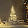 vidaXL LED Χριστουγεννιάτικο Δέντρο Θερμό λευκό 182 εκ Μέταλλο