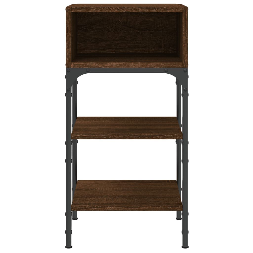 vidaXL Κομοδίνα 2 τεμ. Καφέ Δρυς 35x34,5x70 εκ. Επεξεργασμένο Ξύλο