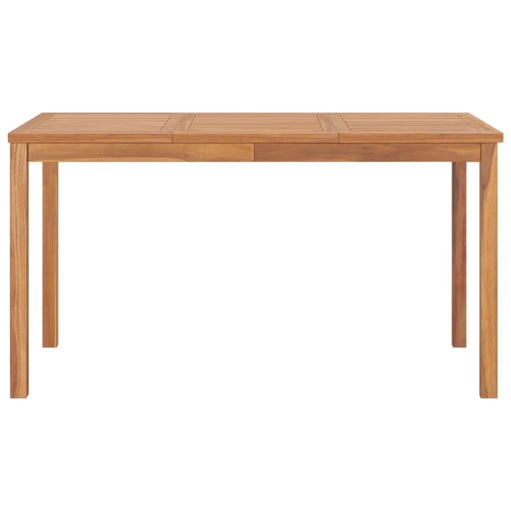 vidaXL Τραπεζαρία Κήπου 140 x 80 x 77 εκ. από Μασίφ Ξύλο Teak