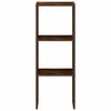 vidaXL Βιβλιοθήκη Στοιβαζόμενα Καπνιστή Δρυς 30x30x80 εκ. Επεξ. Ξύλο