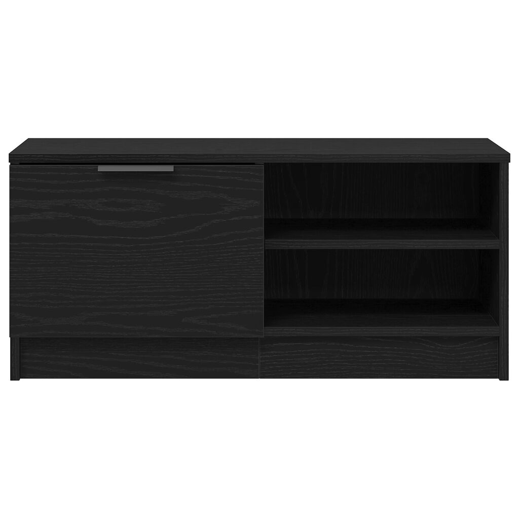 vidaXL Επίπλο TV Μαύρο Δρυς 80x35x36,5 εκ Κατασκευασμένο ξύλο
