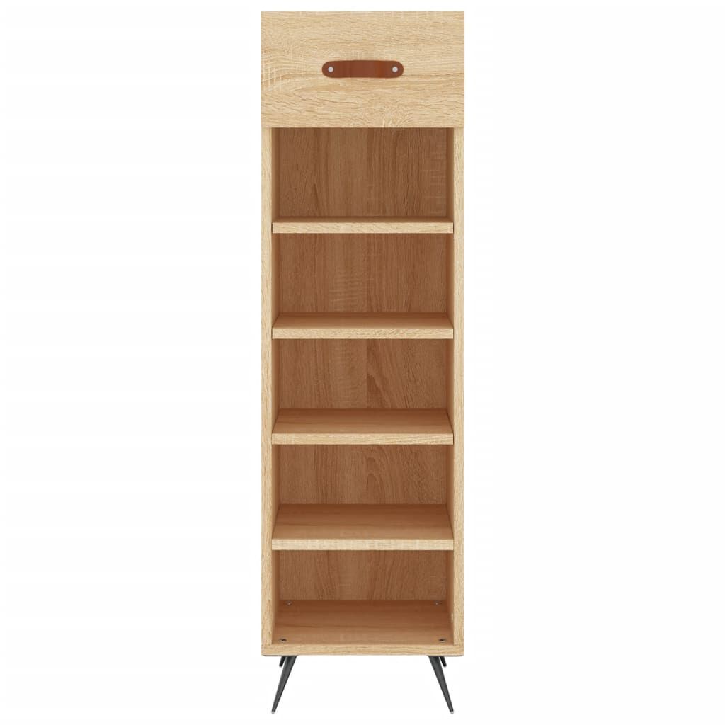 vidaXL Παπουτσοθήκη Sonoma Δρυς 30x35x105 εκ. από Επεξεργασμένο Ξύλο