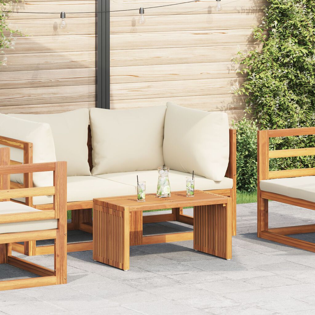 vidaXL Τραπεζάκι Κήπου 70x37.5x35.5 εκ Μασίφ Ξύλο Teak