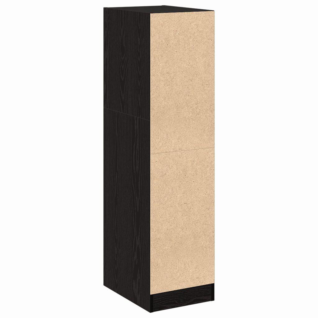 vidaXL Ντουλάπι Αποθηκών Μαύρης Βελανιδιάς 30x41x118 εκ. Επεξεργασμένο Ξύλο