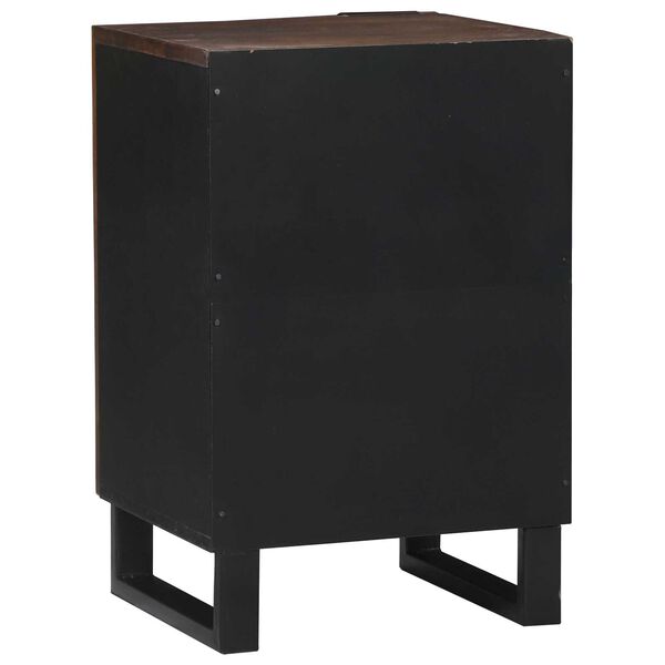 vidaXL Ντουλάπι Μπάνιου 38x33.5x58 cm από Σταθερό Ξύλο Μάνγκο