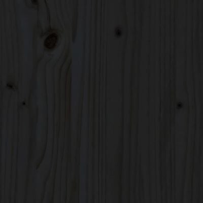 vidaXL Συρταριέρα Μαύρη 83 x 41,5 x 100 εκ. από Μασίφ Ξύλο Πεύκου
