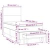 vidaXL &Kappa;&rho;&epsilon;&beta;ά&tau;&iota; Boxspring &mu;&epsilon; &Sigma;&tau;&rho;ώ&mu;&alpha; &Kappa;&alpha;&pi;&omicron;&upsilon;&tau;&sigma;ί&nu;&omicron; 80x200 &epsilon;&kappa;. &Sigma;&upsilon;&nu;&theta;. &Delta;έ&rho;&mu;&alpha;