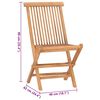 vidaXL Σετ Τραπεζαρίας Εξ. Χώρου Πτυσσόμενο 3 Τεμ. από Μασίφ Ξύλο Teak