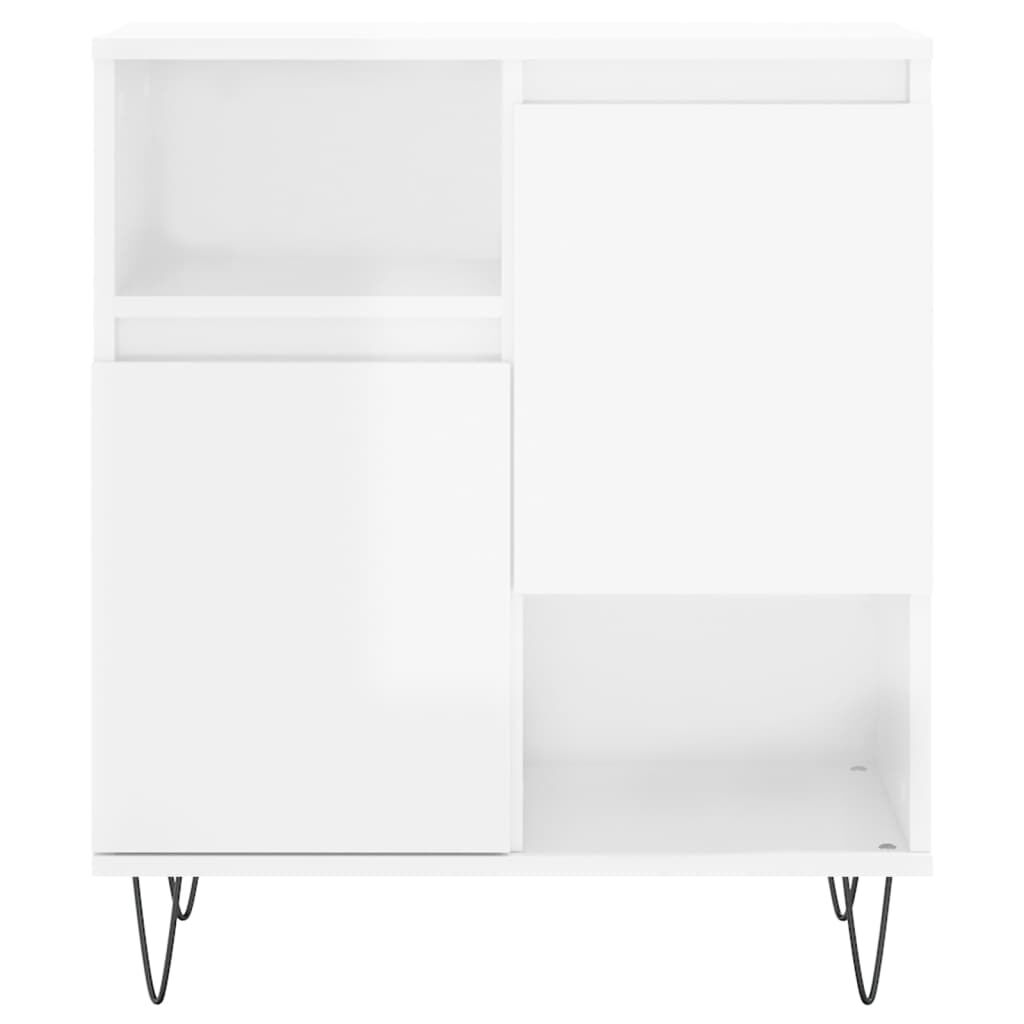 vidaXL Ντουλάπι Γυαλιστερό Λευκό 60x35x70 εκ. από Επεξεργασμένο Ξύλο