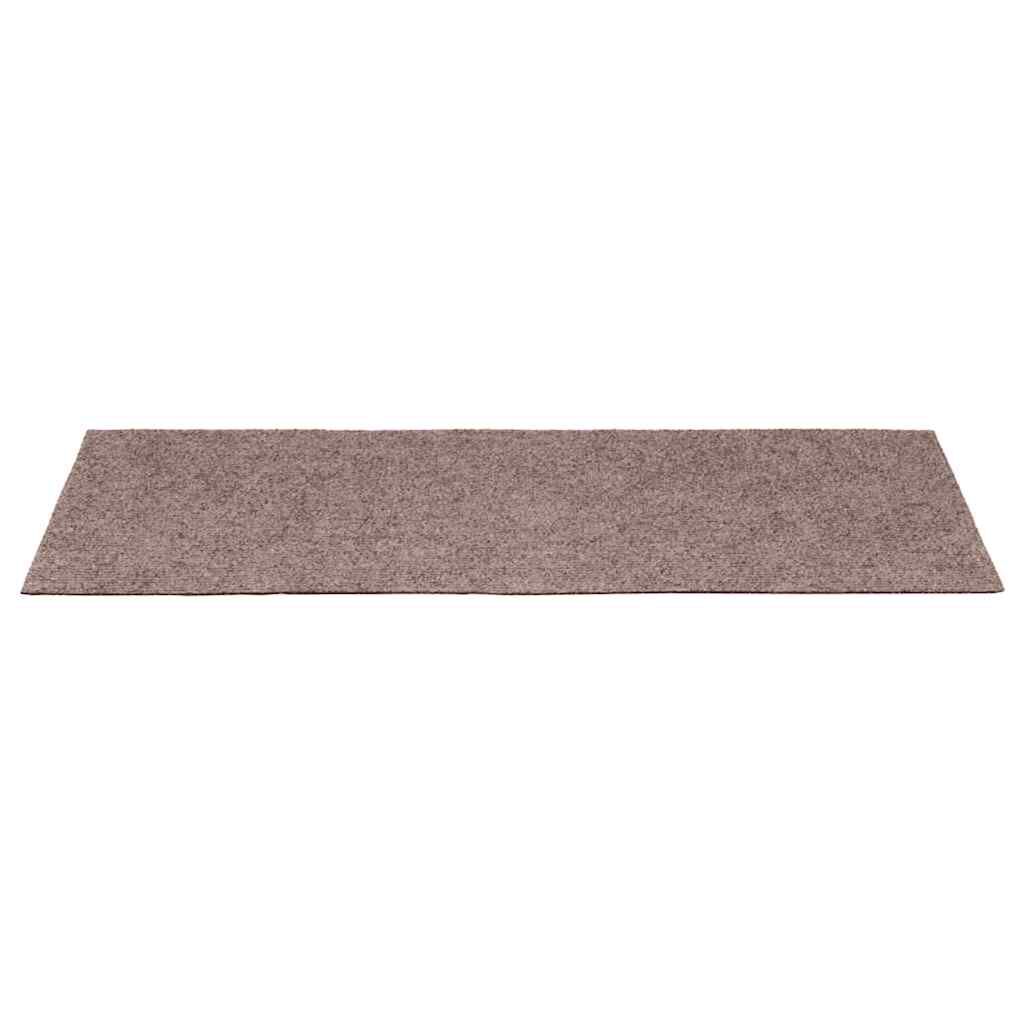 vidaXL Πατάκια Σκάλας 15 τεμ. Κρέμα 65x21x4 εκ. Βελονιασμένο Ύφασμα