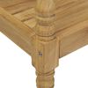 vidaXL Παγκάκι Batavia 120 εκ. από Μασίφ Ξύλο Teak με Μπλε Μαξιλάρι