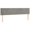 vidaXL Κρεβάτι Boxspring με Στρώμα & LED Αν.Γκρι 160x200 εκ. Βελούδινο