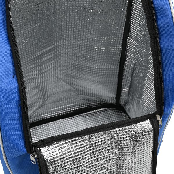 vidaXL Καρότσι Αγορών Μπλε 39.5 x 36 x 92.5 εκ Ύφασμα Oxford
