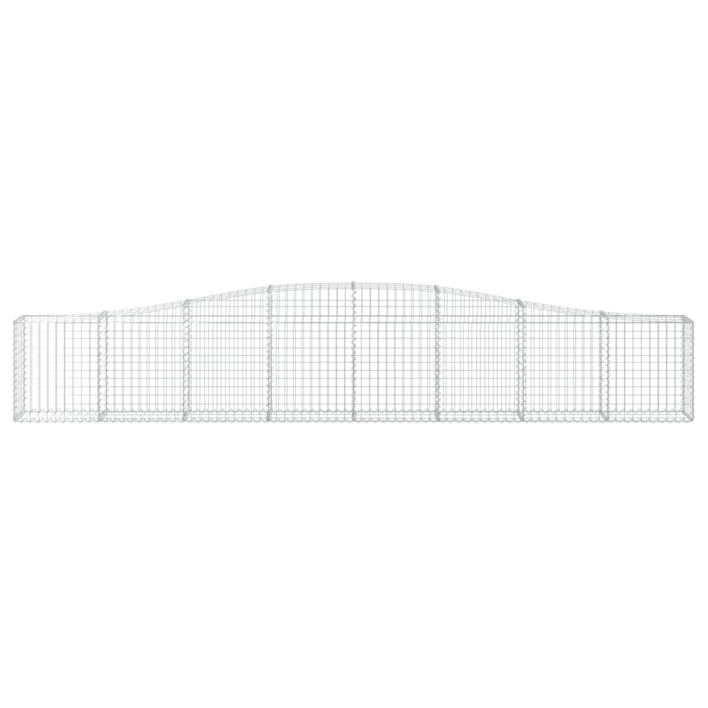 vidaXL Συρματοκιβώτια Τοξωτά 20 τεμ. 400x30x60/80 εκ. Γαλβαν. Ατσάλι