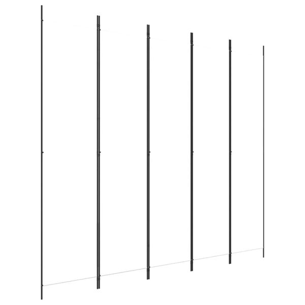 vidaXL Διαχωριστικό Δωματίου με 5 Πάνελ Λευκό 250x220 εκ. από Ύφασμα