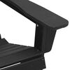 vidaXL Έπιπλα Χαλάρωσης Κήπου 3 pcs Μαύρο 38 x 38 x 46cm Πλαστικό