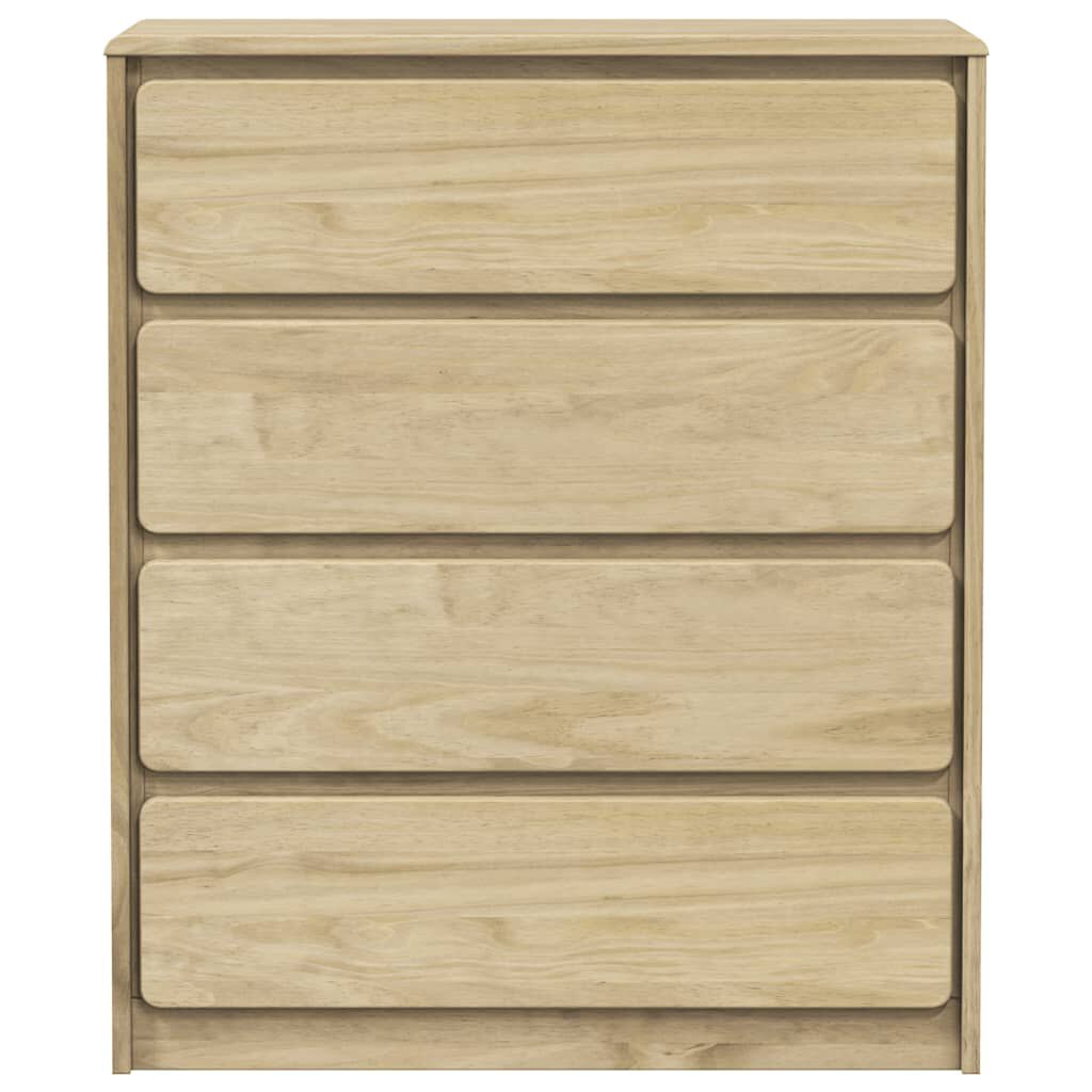vidaXL Συρταριέρα SAUDA Χρώμα Δρυός 76,5x39x91 εκ. Μασίφ Ξύλο Πεύκου