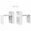 vidaXL Γραφείο με ράφι Λευκό 108 x 55 x 103.5 εκ Επεξεργασμένο ξύλο