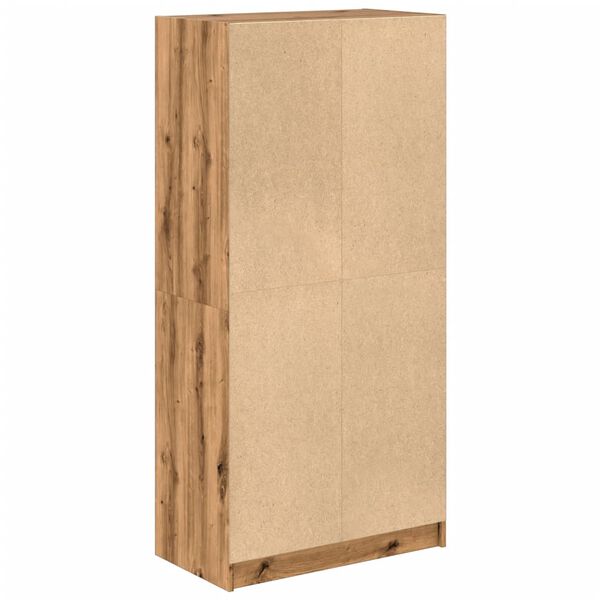 vidaXL Ντουλάπα με Πόρτες Αρτισιανή Δρυς 68x37x142 εκ. Επεξ. Ξύλο