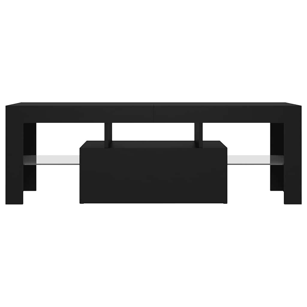 vidaXL Έπιπλο Τηλεόρασης με LED Μαύρο 120x35x40 εκ.