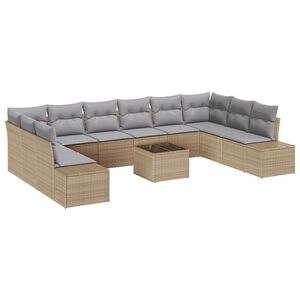 vidaXL &Sigma;&epsilon;&tau; &Kappa;&alpha;&nu;&alpha;&pi;έ &Kappa;ή&pi;&omicron;&upsilon; &mu;&epsilon; &mu;&alpha;&xi;&iota;&lambda;ά&rho;&iota; 11 pcs &Mu;&pi;&epsilon;&zeta; &sigma;&upsilon;&nu;&theta;&epsilon;&tau;&iota;&kappa;ό &rho;&alpha;&tau;ά&nu;