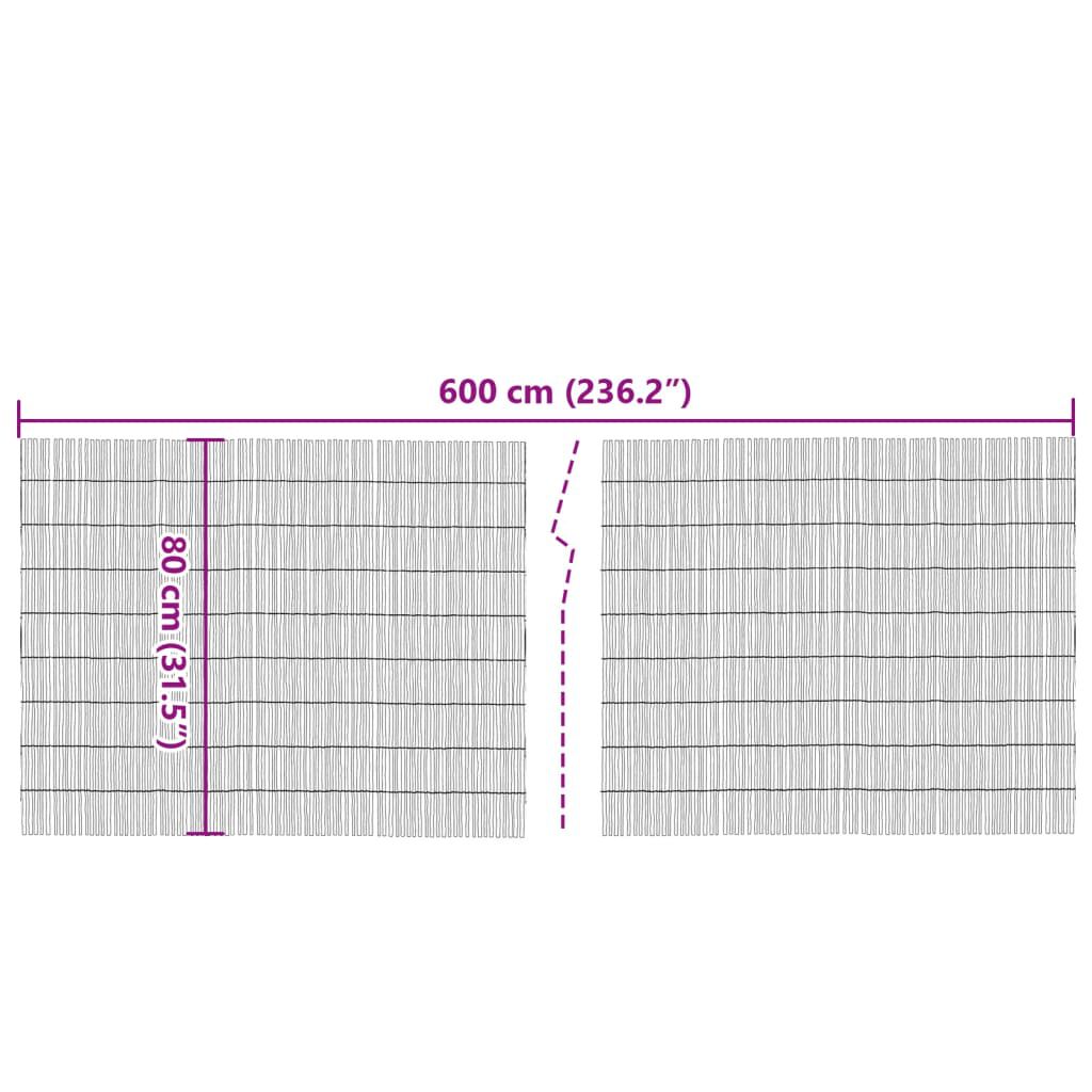 vidaXL Καλαμωτή 600x80 εκ. Μπαμπού