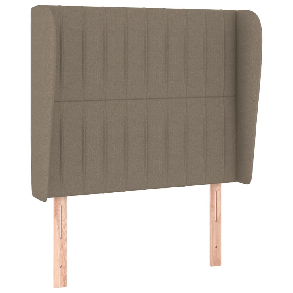 vidaXL Κεφαλάρι με Πτερύγια Taupe 83x23x118/128 εκ. Υφασμάτινο