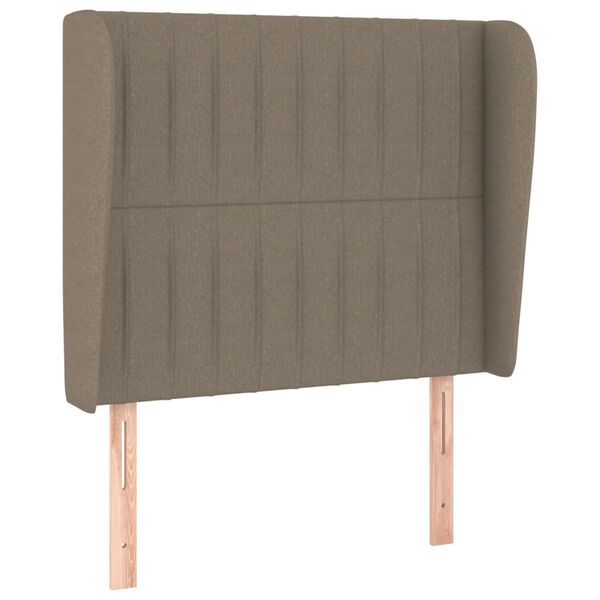 vidaXL Κεφαλάρι με Πτερύγια Taupe 83x23x118/128 εκ. Υφασμάτινο